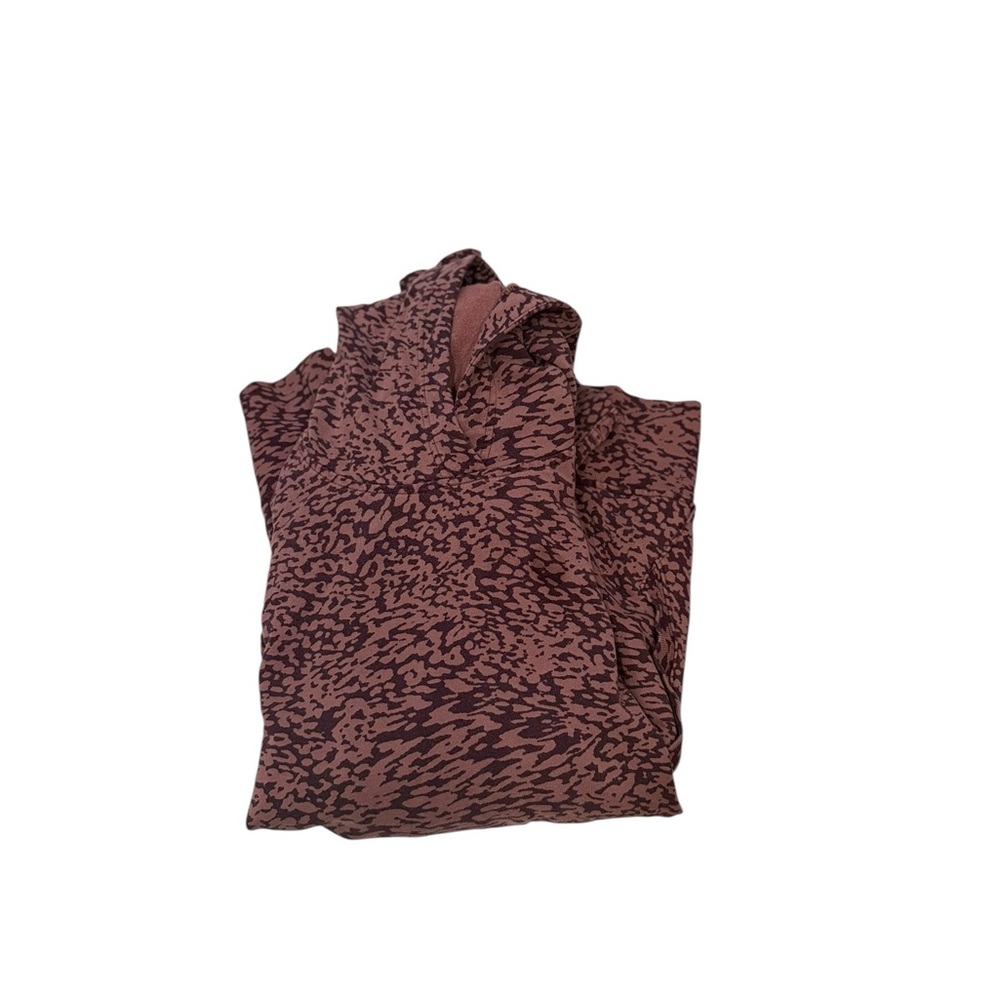 Athleta Mauve and Black Patterned Hoodie